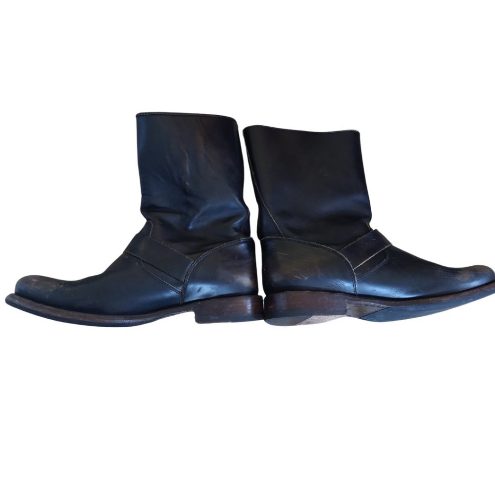 Frye Jenna Engineer Shortboot- Black - Picture 4 of 8